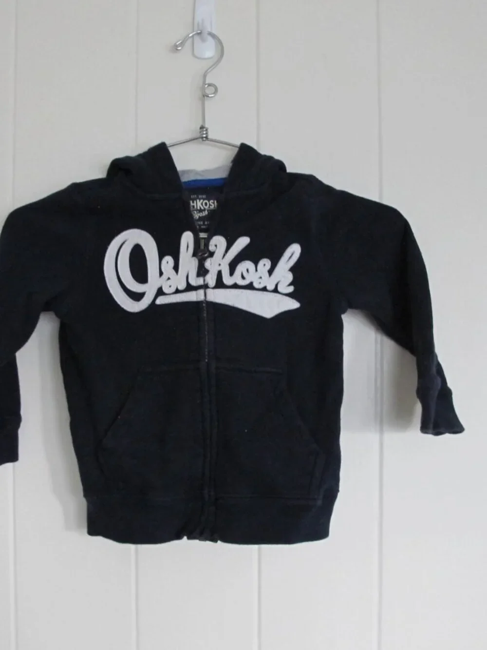 Oshkosh | Full Zip Hoodie Navy Blue Front Pocket
